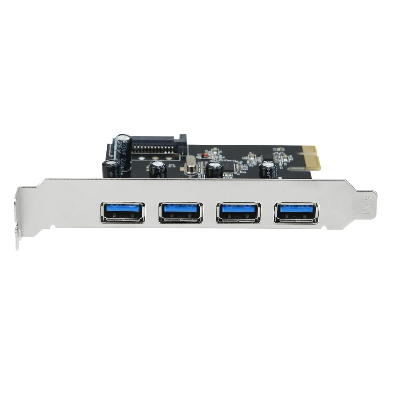 S-Tech PCI Express 4-Port USB 3.0 Expansion Card with SATA Power VL805 view 3